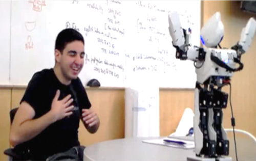 An Interactive Robotic System for Promoting Social Engagement