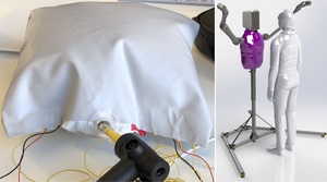Inflatable Haptic Sensor for the Torso of a Hugging Robot